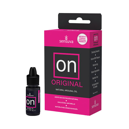Sensuva - Minyak Rangsangan Asli ON Kotak Sederhana 5 ml