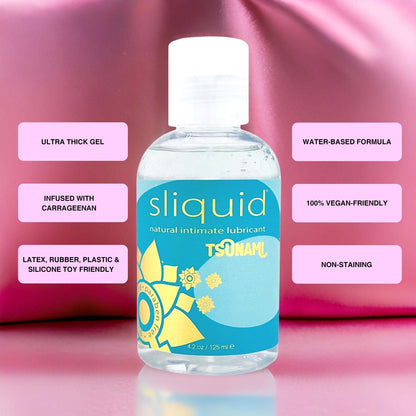 Sliquid - Pelincir Berasaskan Air Intim Semula Jadi Tsunami 125 ml
