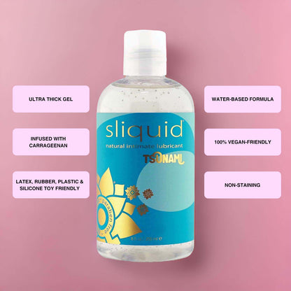 Sliquid - Pelincir Berasaskan Air Intim Semulajadi Tsunami 255 ml