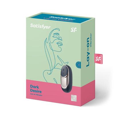 Satisfyer - Penggetar Klitoris Dark Desire (Hitam dengan Emas Mawar)