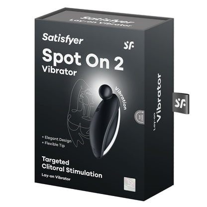 Satisfyer - Alat Penggetar Klitoris Tepat 2 Titik Hitam