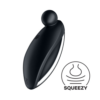 Satisfyer - Alat Penggetar Klitoris Tepat 2 Titik Hitam
