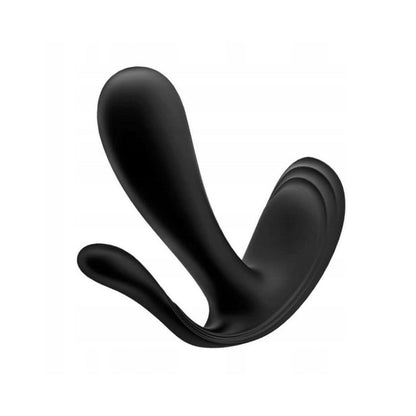Satisfyer - Top Secret + Bergetar Boleh Dipakai Kawalan Aplikasi Hitam