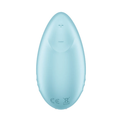 Satisfyer - Penggetar Kelentit Kawalan Aplikasi Hujung Tropika Biru Muda