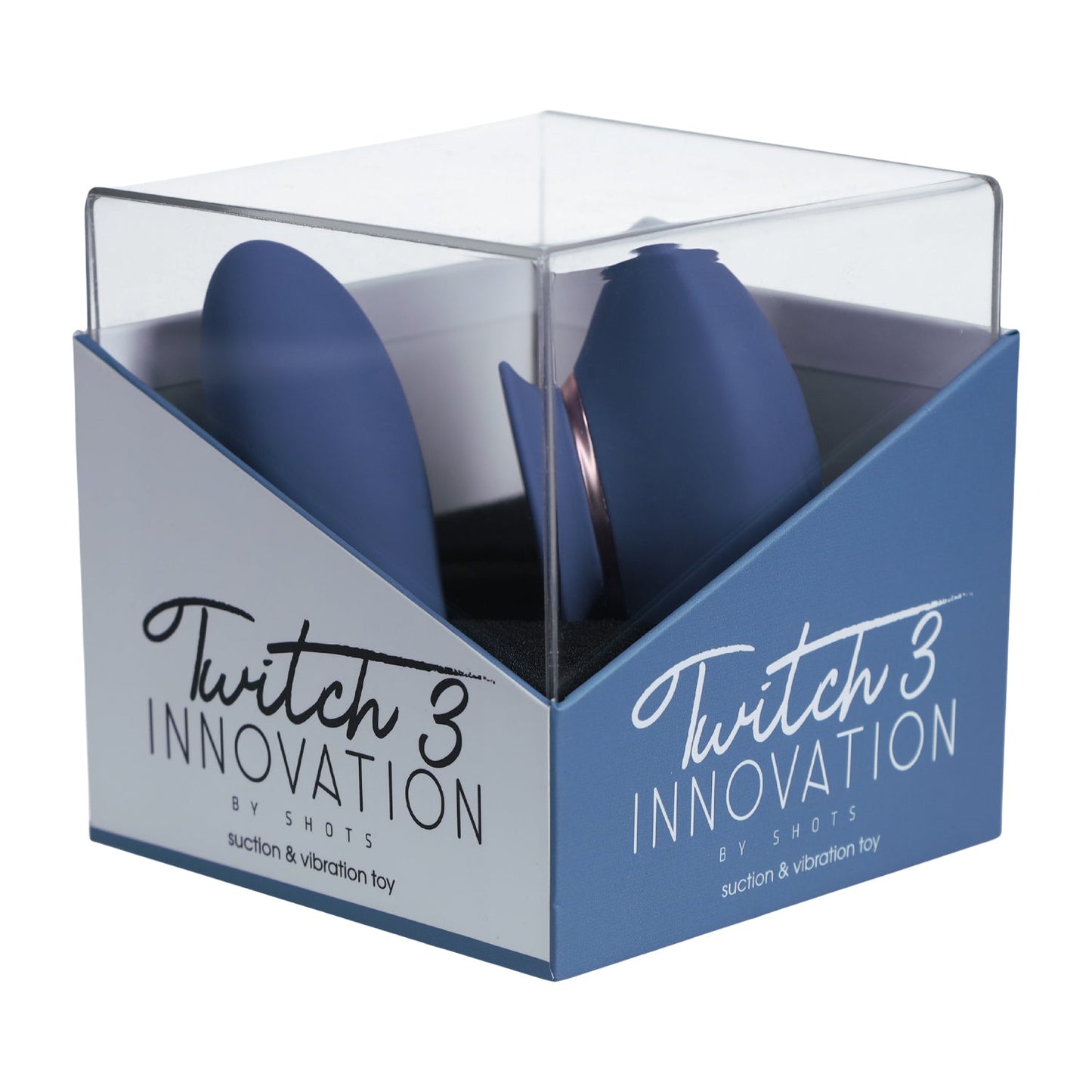 Shots - Twitch 3 G-spot and Clitoral Vibrator Blue Gray