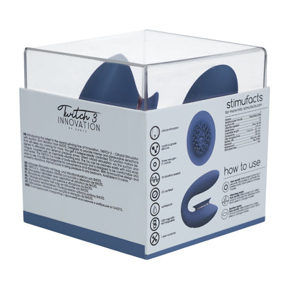 Shots - Perangsang Kelentit dan G-spot Twitch 3 Biru Kelabu