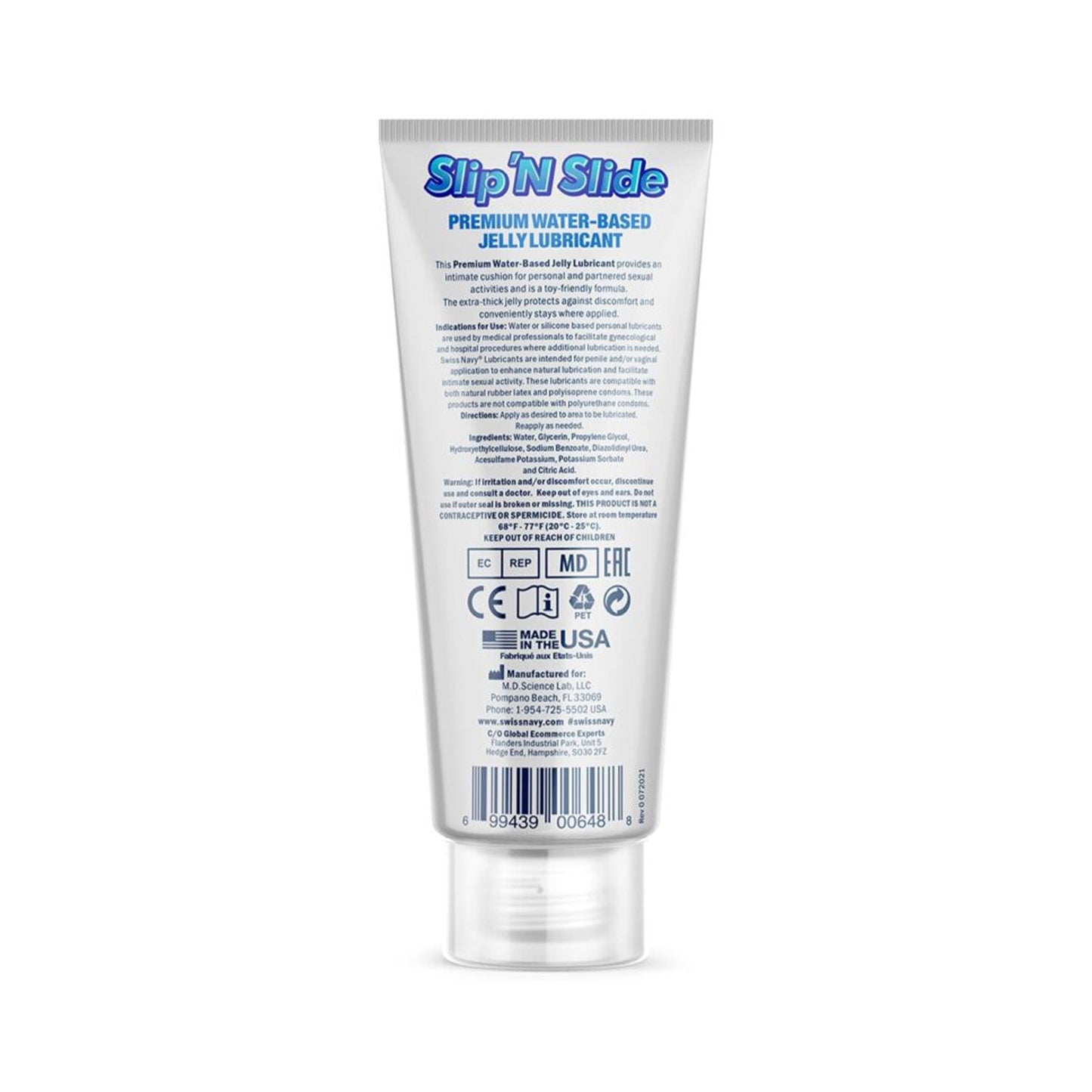 Swiss Navy - Slip 'N Slide Premium Jelly Water-based Lubricant 59ml