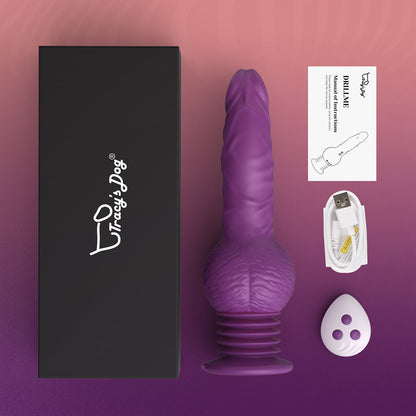 Tracy's Dog - Vibrator Dildo Menusuk dan Berputar Drillme dengan Alat Kawalan Jauh
