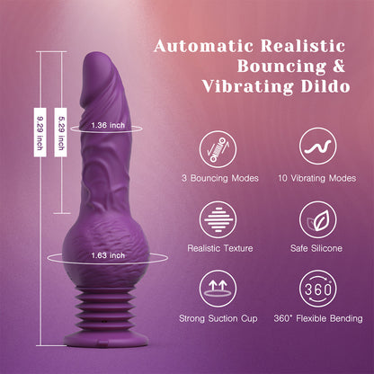 Tracy's Dog - Vibrator Dildo Menusuk dan Berputar Drillme dengan Alat Kawalan Jauh