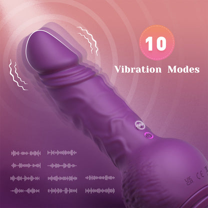 Tracy's Dog - Vibrator Dildo Menusuk dan Berputar Drillme dengan Alat Kawalan Jauh