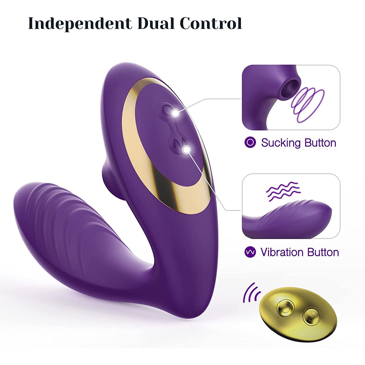 Tracy's Dog - OG 2 Clitoral Sucking and G-spot Vibrator Purple
