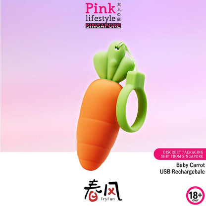 TryFun - Pengurut Telur Bergetar Carrot yang Seronok