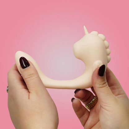 Unihorn - Penggetar G-spot dan Kelentit C-Horse Coral Throb