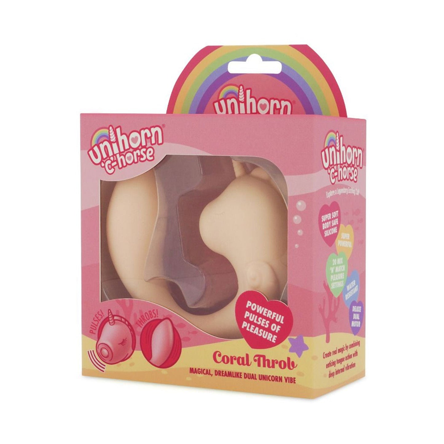 Unihorn - C-Horse Coral Throb G-spot and Clitoral Vibrator
