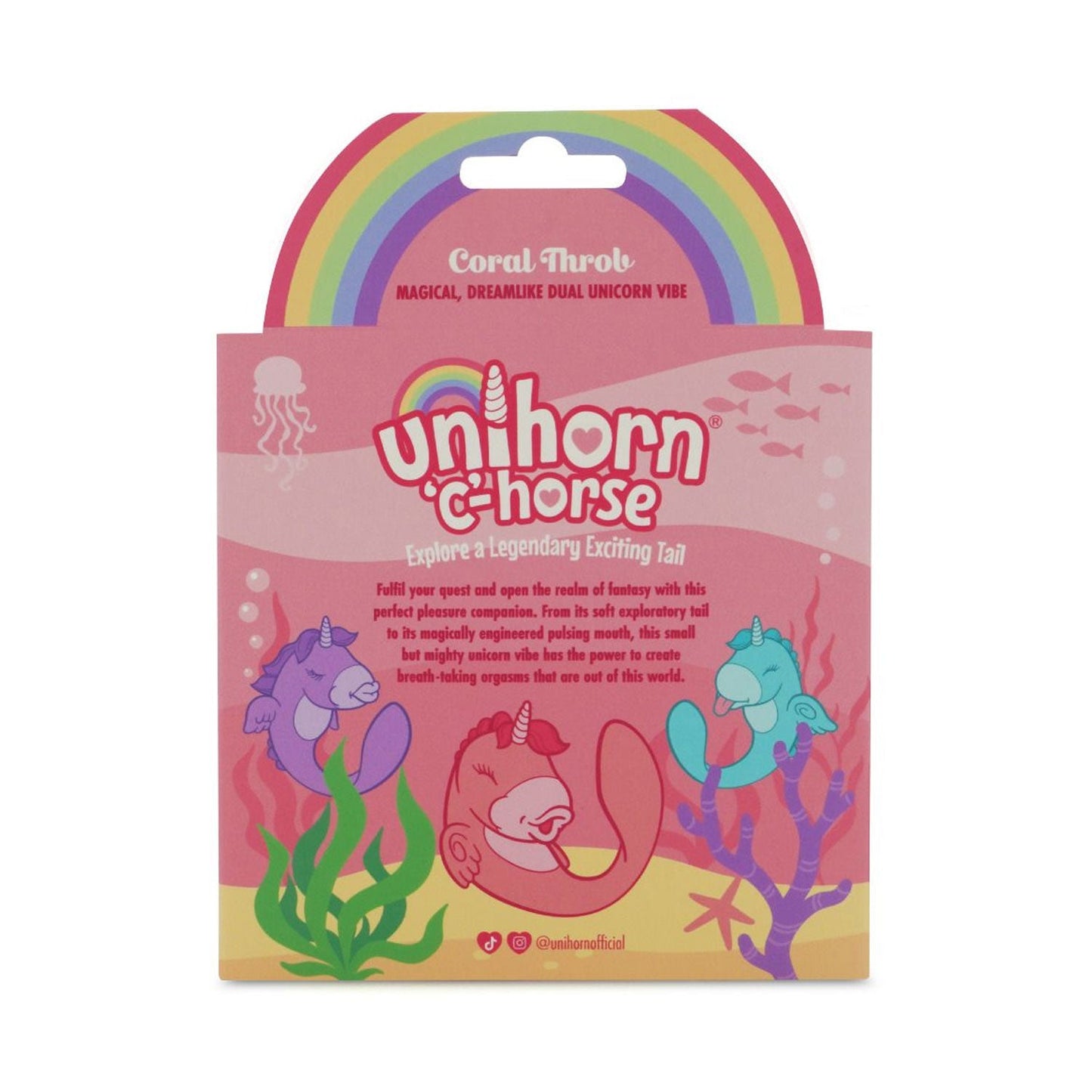 Unihorn - C-Horse Coral Throb G-spot and Clitoral Vibrator