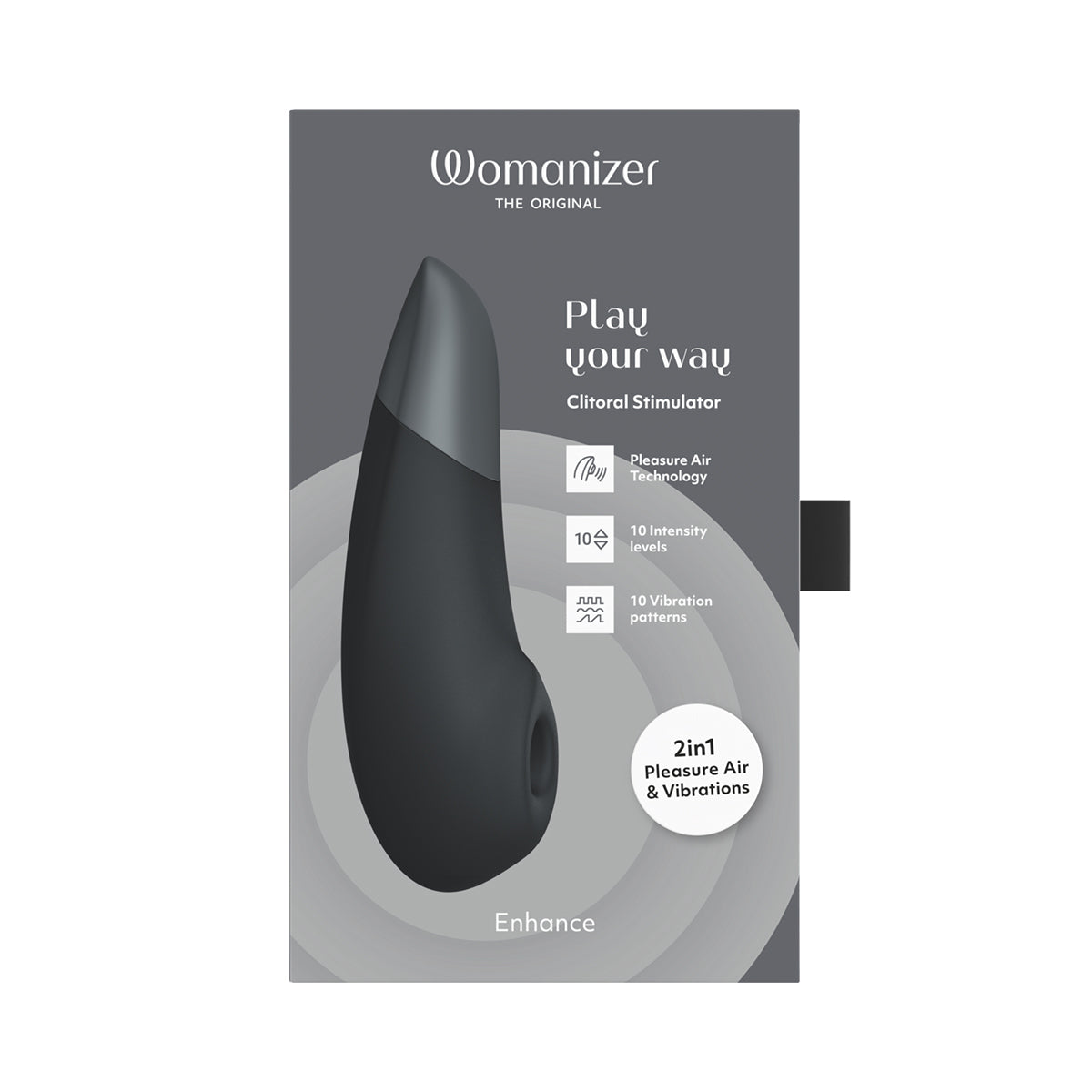 Womanizer - Enhance 2-in-1 Clitoral Stimulator Black