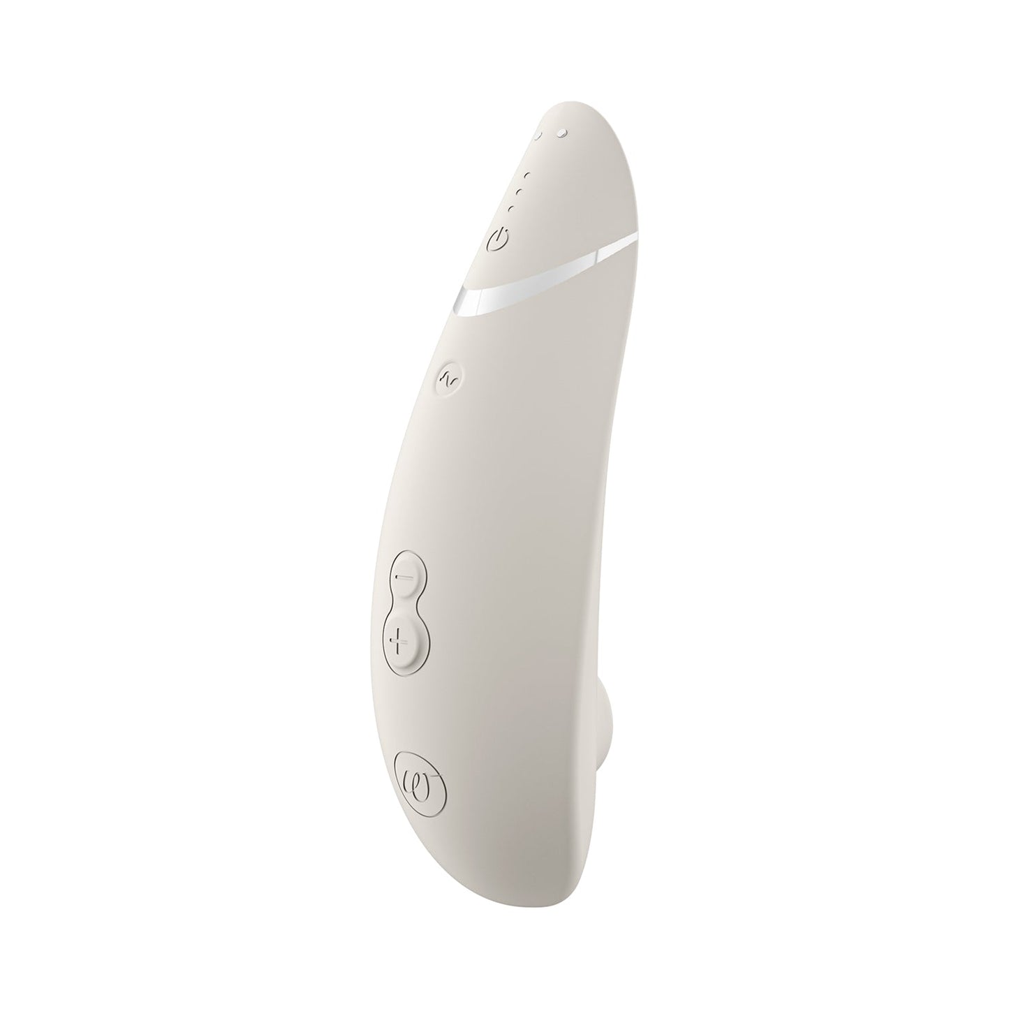 Womanizer - Premium 2 Silicone Rechargeable Clitoral Stimulator Warm Grey