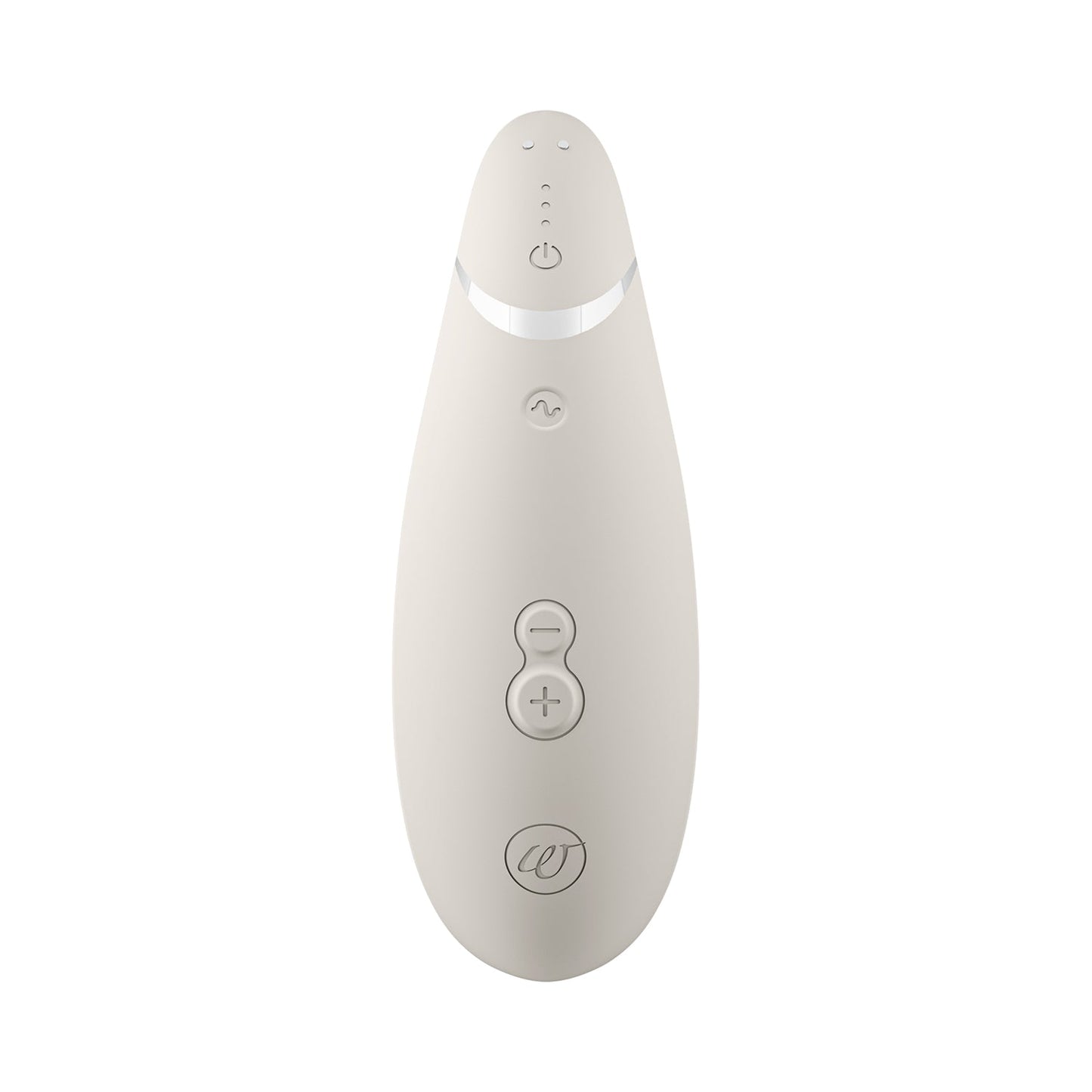 Womanizer - Premium 2 Silicone Rechargeable Clitoral Stimulator Warm Grey