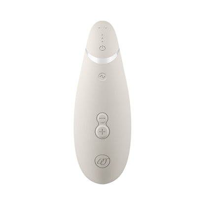Womanizer - Premium 2 Perangsang Kelentit Boleh Dicas Semula Silikon Premium 2 Kelabu Hangat