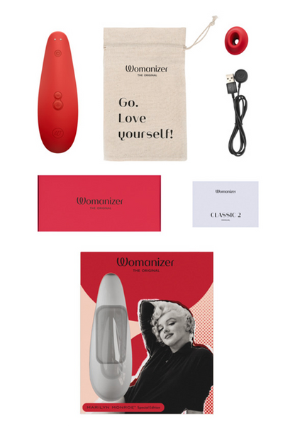 Womanizer - Marilyn Monroe Special Edition Classic 2 Stimulator Kelentit Merah Terang
