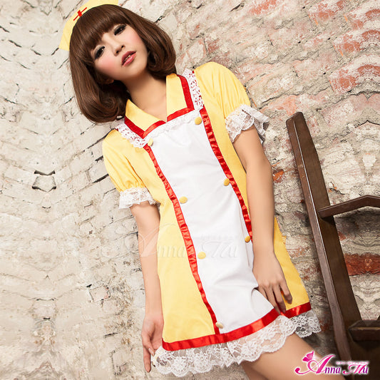 Anna Mu - Fantasy Nurse Experience Cosplay Yellow