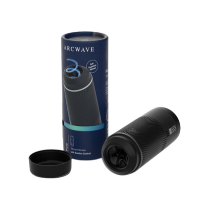 Arcwave - Alat Melancap Lelaki Silikon CleanTech Manual Stroker (Hitam)