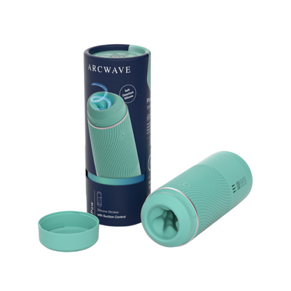 Arcwave - Alat Melancap Lelaki Silikon CleanTech Manual Stroker (Pudina)