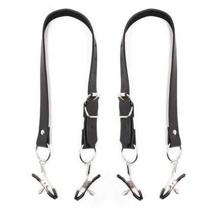 The Horny Company - Harness Paha Boleh Laras Black Dragon dengan Pengapit Faraj