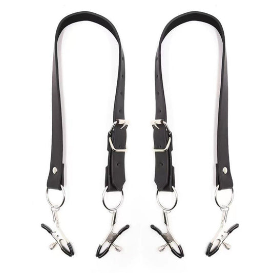 The Horny Company - Harness Paha Boleh Laras Black Dragon dengan Pengapit Faraj