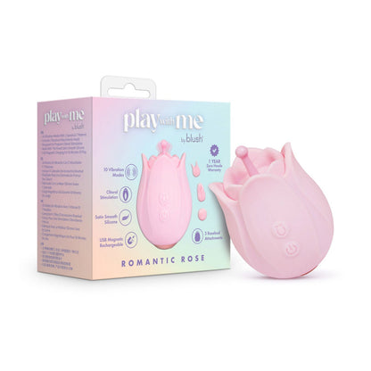 Blush Novelties - Vibrator Rose ‘Play With Me’ dengan Kepala Lampiran Putik Mawar