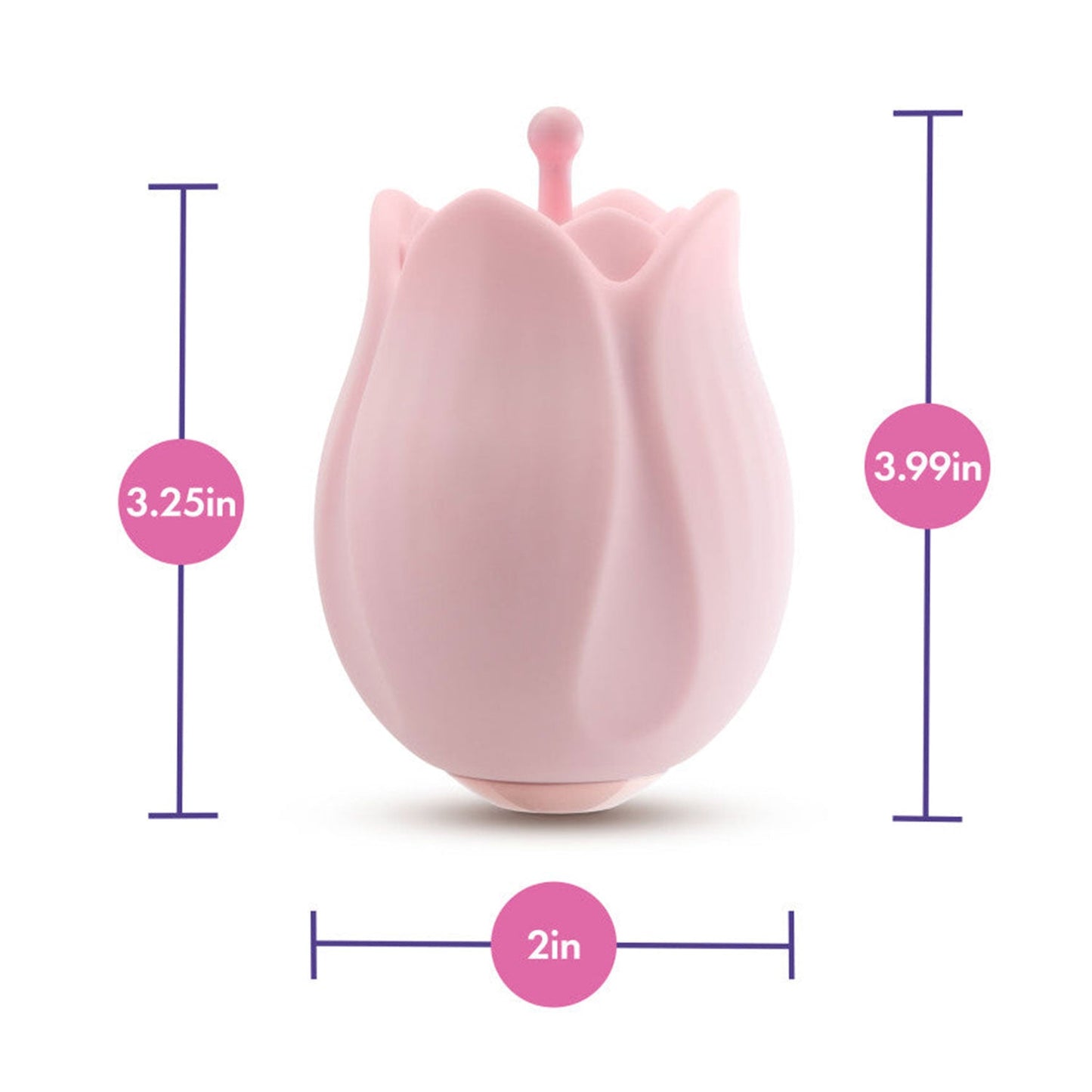 Blush Novelties - Play With Me Rose Vibrator with Rosebud Attachment Head