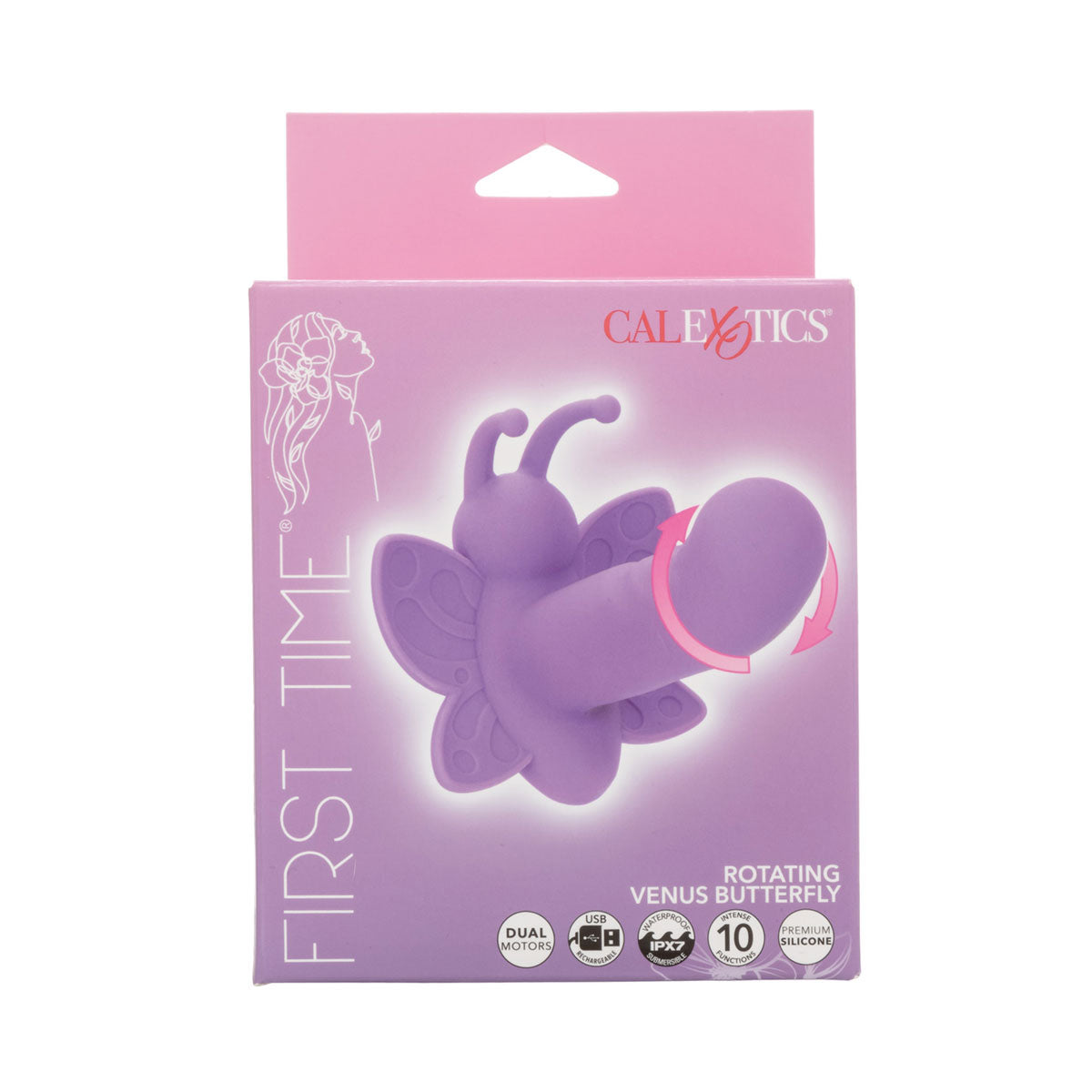 Calexotics - First Time Rotating Venus Butterfly Dual Vibrator