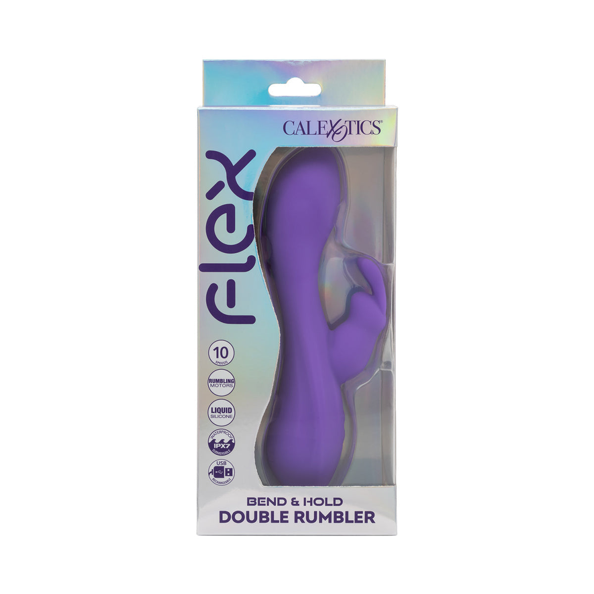 Calexotics - Flex Bend and Hold Double Rumbler Rabbit Vibrator