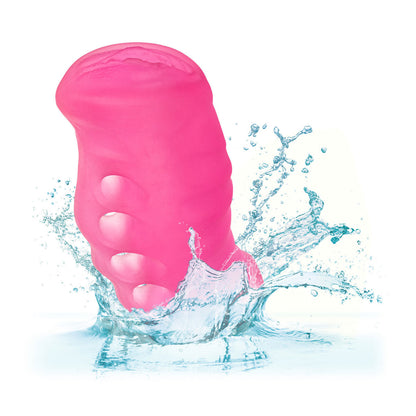 Calexotics - Pop Sock Grip-N-Stroke Pengurut Zakar Lelaki Saiz Besar Merah Jambu