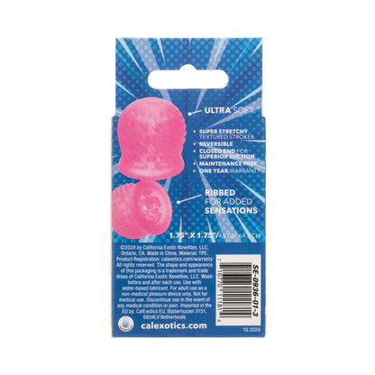 Calexotics - Pelincir Lelaki Reversibel Pop Sock Tickler Merah Jambu