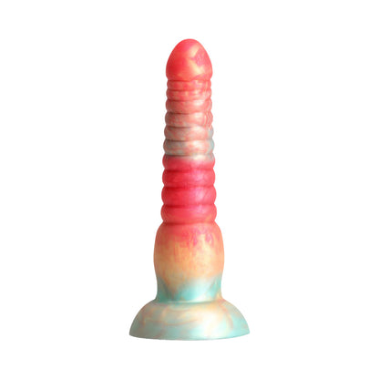 Warna - Dildo Silikon 6 Inci Bertingkat Merah Emas