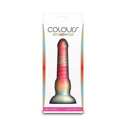 Warna - Dildo Silikon 6 Inci Bertingkat Merah Emas