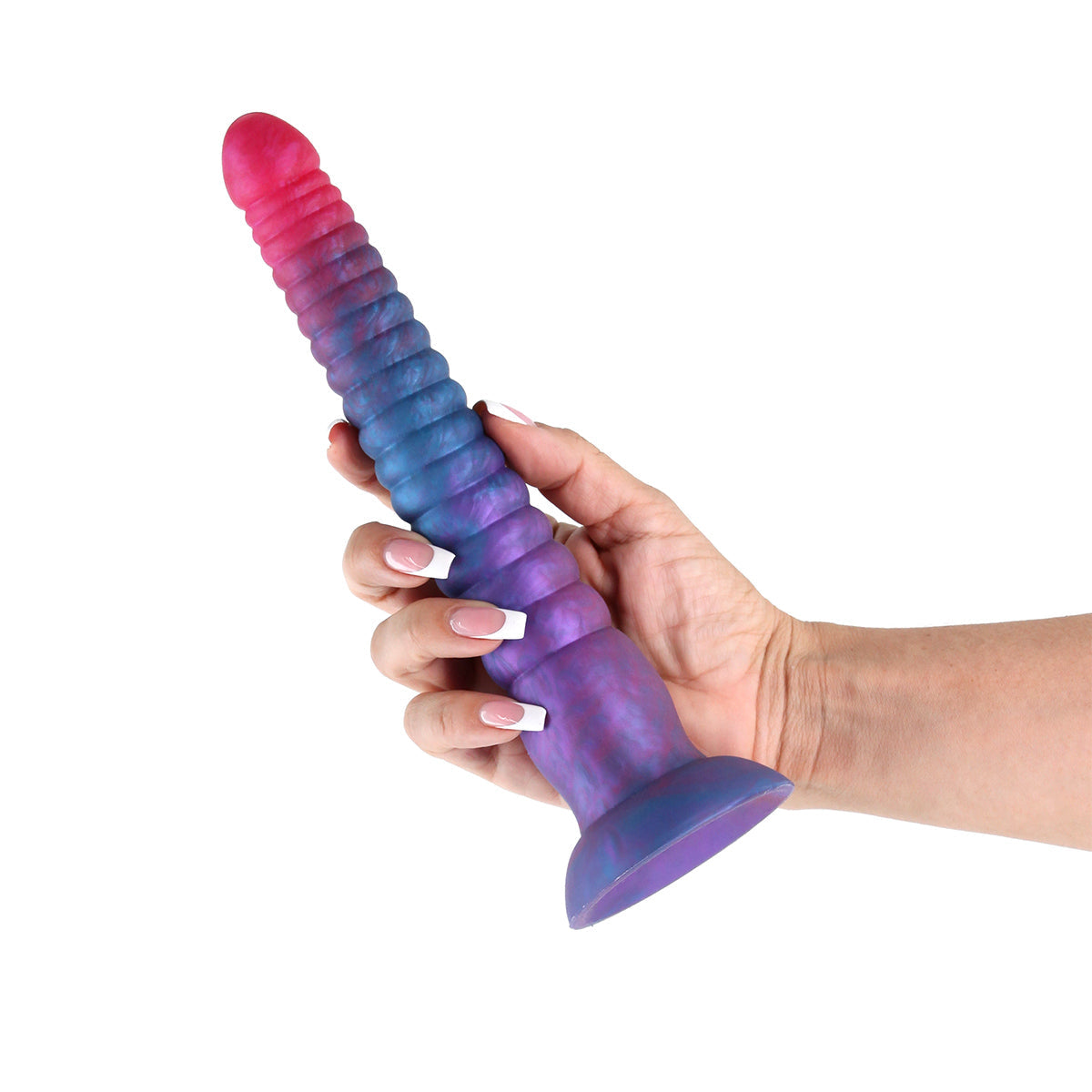 Colours - Stacked 6-inch Silicone Dildo Red Gold
