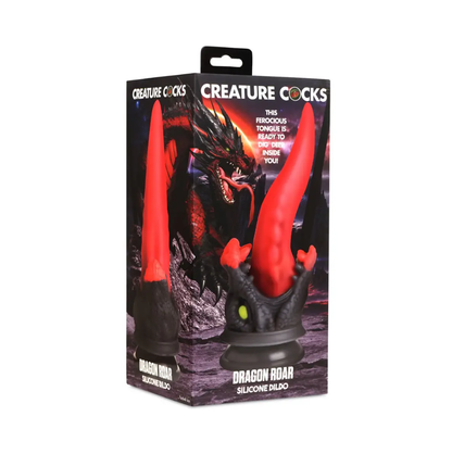 Creature Cocks - Dildo Silikon Cawan Sedutan Dragon Roar 8.5 Inci