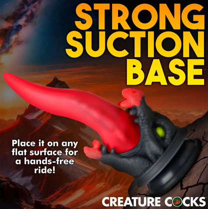 Creature Cocks - Dildo Silikon Cawan Sedutan Dragon Roar 8.5 Inci