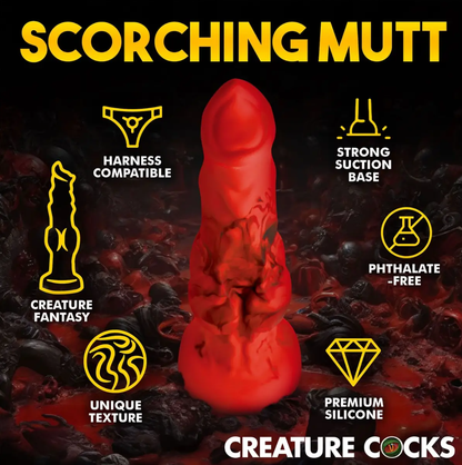 Creature Cocks – Dildo Silikon Fire Hound 6.75”
