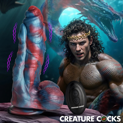 Creature Cocks - Dildo Silikon Bergetar Hidra 8-inci dengan Kawalan Jauh