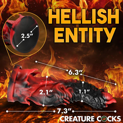 Zakar Makhluk - Dildo Cawan Sedutan Silikon Mephisto 7.3 Inci