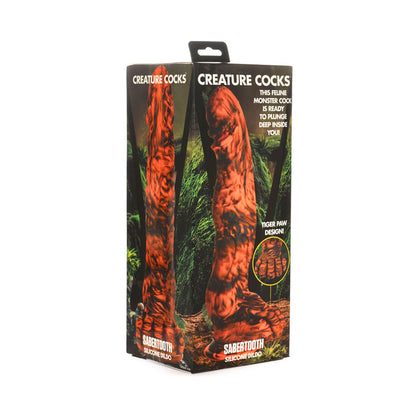 Creature Cocks – Dildo Fantasi Silikon Sabertooth Cawan Sedut