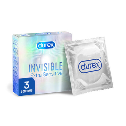 Durex - Kondom Sangat Sensitif Tidak Kelihatan 3 Keping