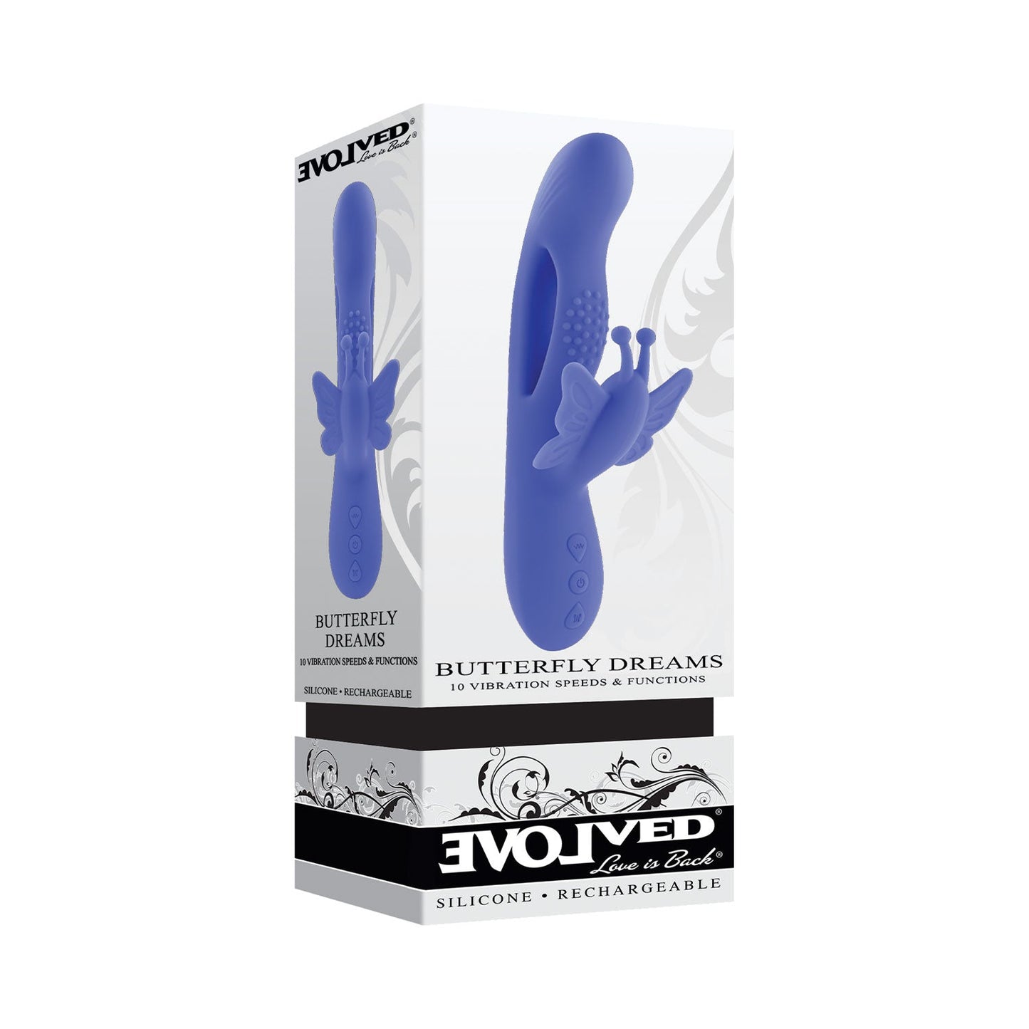 Evolved - Butterfly Dreams Dual Motor Rechargeable G-Spot and Clitoral Vibrator