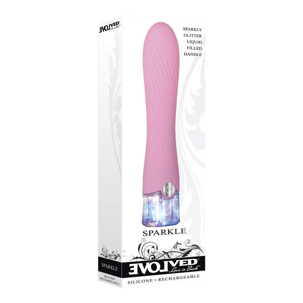 Evolved - Sparkle Glitter Handle Rechargeable Classic Vibrator