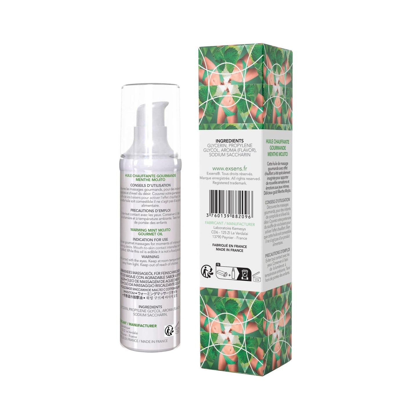 Exsens - Mint Mojito Scented Warming Massage Oil 50 ml