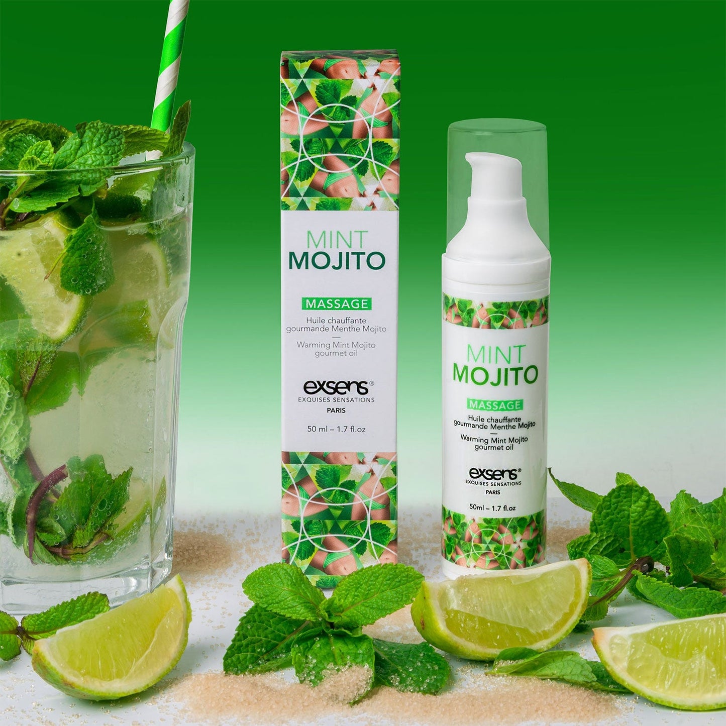 Exsens - Mint Mojito Scented Warming Massage Oil 50 ml