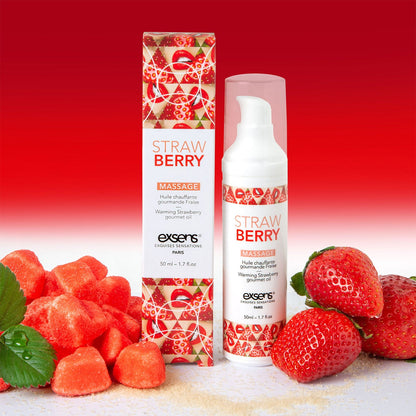 Exsens - Minyak Urut Intim Pemanas Strawberi 50ml